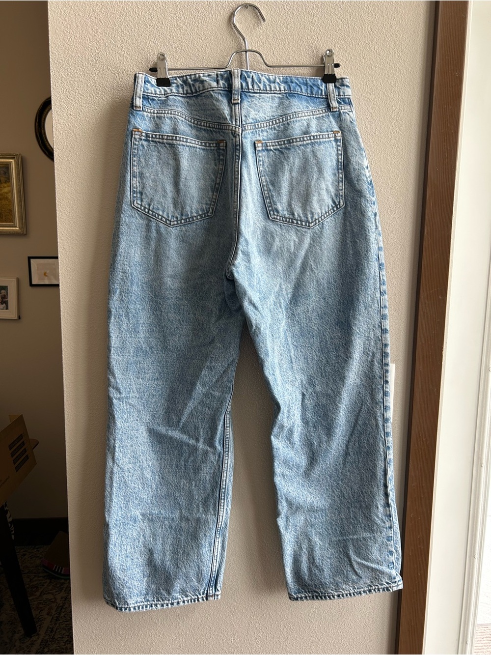 Abercrombie & Fitch Light Blue High-Rise Loose Jeans - Curve Love Size 28 short